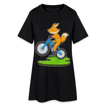 Vélo Fuchs - Robe T-shirt Femme - noir - Devant