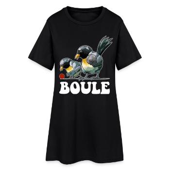 Boules de boules de boules pour pétanque - Robe T-shirt Femme - noir - Devant