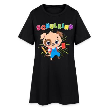 Schulkind - Einschulung 2023 - Für den Schulbeginn - Frauen T-Shirt-Kleid - Schwarz - Vorne