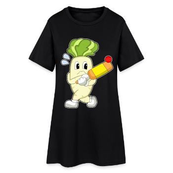 Radis Cricket Cricket Bats - Robe T-shirt Femme - noir - Devant