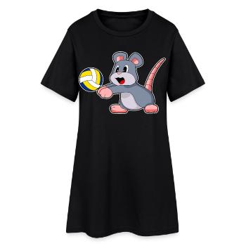 Joueuse de volley-ball souris Volley-ball - Robe T-shirt Femme - noir - Devant