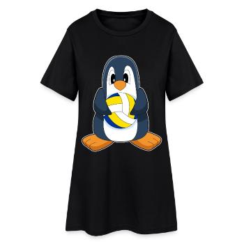 Joueur de volley-ball des Penguins Volley-ball - Robe T-shirt Femme - noir - Devant