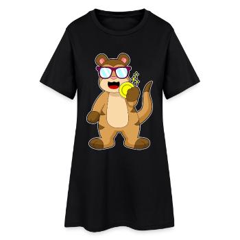 Pièce d’or suricate - Robe T-shirt Femme - noir - Devant