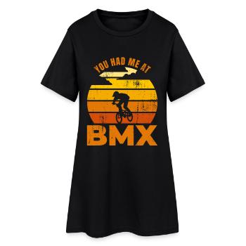 Citation de cycliste BMX - Robe T-shirt Femme - noir - Devant