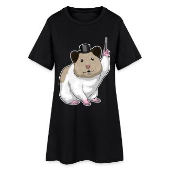 Baguette magique de hamster - Robe T-shirt Femme - noir - Devant