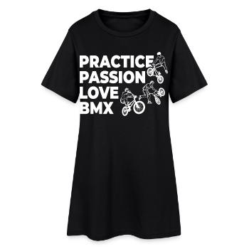 Drôle de slogan BMX - Robe T-shirt Femme - noir - Devant
