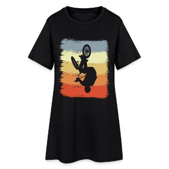Vintage BMX - Robe T-shirt Femme - noir - Devant