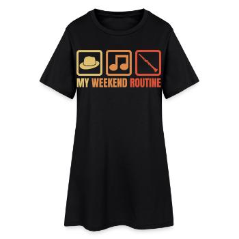 Clarinetists Weekend - Women’s T-Shirt Dress - black - Front