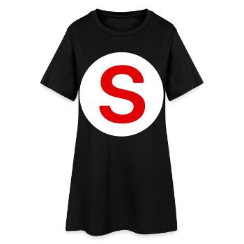 Car, senior on board sticker - Women’s T-Shirt Dress - black - Front