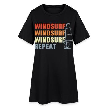 Windsurfing Vintage Look - Women’s T-Shirt Dress - black - Front