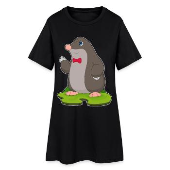 Mouche Taupe - Robe T-shirt Femme - noir - Devant