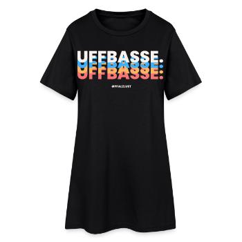 Pfalzlust Uffbasse - Frauen T-Shirt-Kleid - Schwarz - Vorne