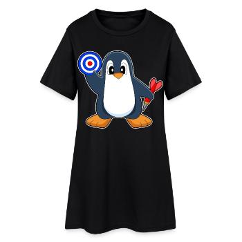 Cible de fléchettes Penguin Dart - Robe T-shirt Femme - noir - Devant