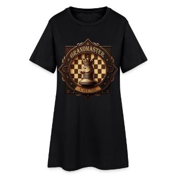 Insigne d’échecs - Robe T-shirt Femme - noir - Devant