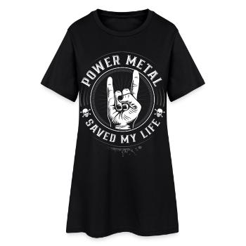 Le Power Metal m’a sauvé la vie - Devil Horns - Robe T-shirt Femme - noir - Devant