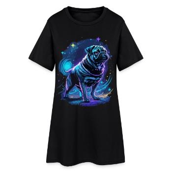 Carlin Magie de Minuit - Robe T-shirt Femme - noir - Devant