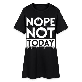 NON, PAS AUJOURD’HUI - Robe T-shirt Femme - noir - Devant