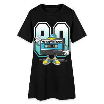 hip hop mix tape - Robe T-shirt Femme - noir - Devant