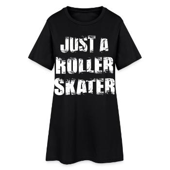 Patineurs à roulettes - Robe T-shirt Femme - noir - Devant