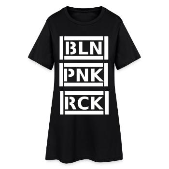 Punkrock Berlin - Frauen T-Shirt-Kleid - Schwarz - Vorne
