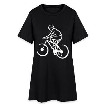 Funny mountain biker - Women’s T-Shirt Dress - black - Front