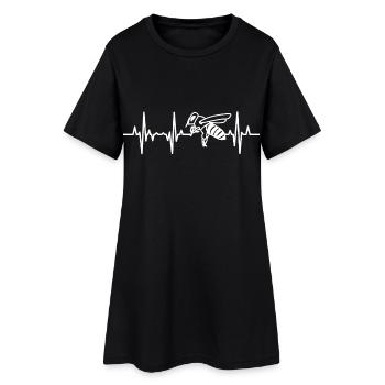 Abeille mellifère légumineuse - Robe T-shirt Femme - noir - Devant