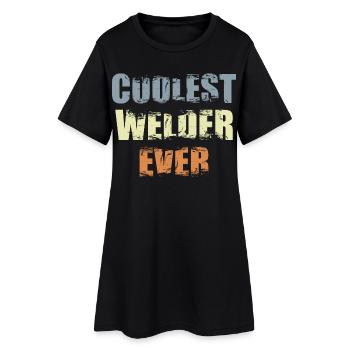 Cool welder - Women’s T-Shirt Dress - black - Front