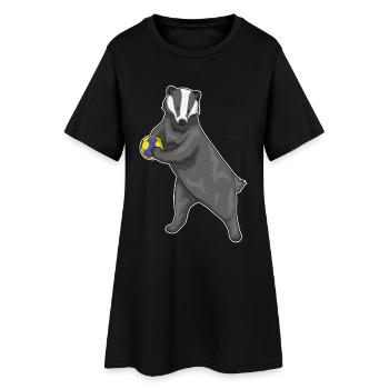Joueur de handball Badger Handball - Robe T-shirt Femme - noir - Devant