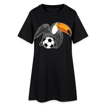 Toucan Soccer Player Soccer - Robe T-shirt Femme - noir - Devant