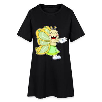 Butterfly Ballerina Ballet Dance - Women’s T-Shirt Dress - black - Front