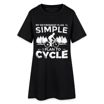 Retirement Cycling - Women’s T-Shirt Dress - black - Front
