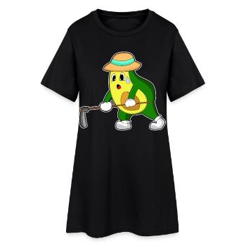 Avocado Landwirt Hacke Bauernhof - Robe T-shirt Femme - noir - Devant
