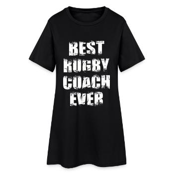 Bester Rugby Trainer aller Zeiten - Frauen T-Shirt-Kleid - Schwarz - Vorne