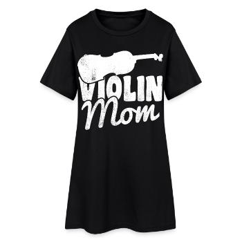 Violinist Mama - Women’s T-Shirt Dress - black - Front
