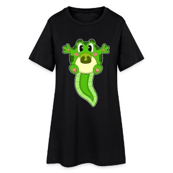 Frog Baby Pacifier - Women’s T-Shirt Dress - black - Front