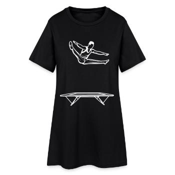 Trampoline jumper boy - Robe T-shirt Femme - noir - Devant