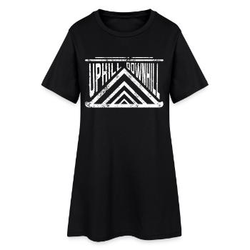 Montée Descente Montagnes Montée Descente Extérieur - Robe T-shirt Femme - noir - Devant