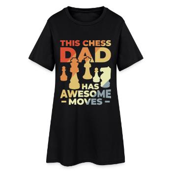 Chess Daddy - Women’s T-Shirt Dress - black - Front
