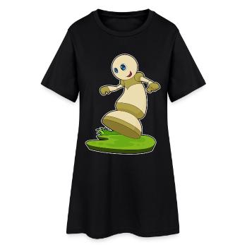 Chess piece pawn chess - Women’s T-Shirt Dress - black - Front