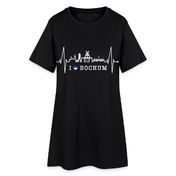 Bochum Heartbeat Bochum Skyline Accueil Ruhrpott - Robe T-shirt Femme - noir - Devant