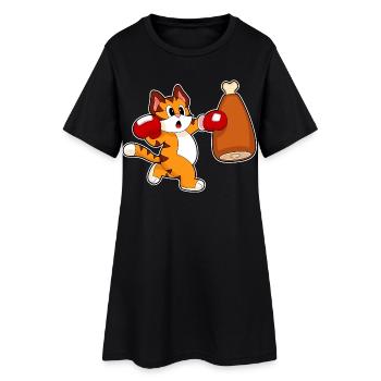 Tiger Boxer Sac de boxe - Robe T-shirt Femme - noir - Devant