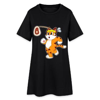 Viande de tigre - Robe T-shirt Femme - noir - Devant