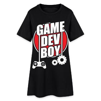 Spielentwickler - Frauen T-Shirt-Kleid - Schwarz - Vorne