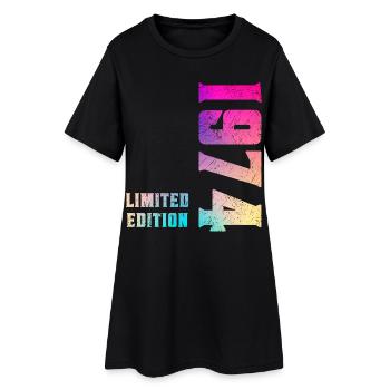 1974 Édition Limitée 50th Birthday Gift Retro - Robe T-shirt Femme - noir - Devant