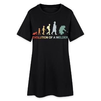 Vintage Welding Evolution - Women’s T-Shirt Dress - black - Front