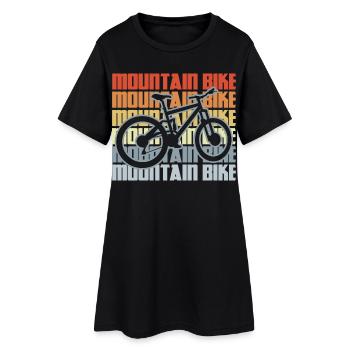 VTT vintage - Robe T-shirt Femme - noir - Devant
