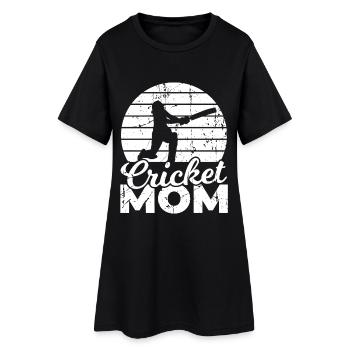 Maman de cricket - Robe T-shirt Femme - noir - Devant