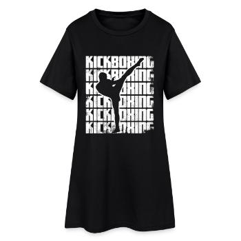 Kickboxing amusant - Robe T-shirt Femme - noir - Devant