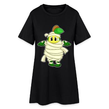 Papier toilette Avocado Halloween - Robe T-shirt Femme - noir - Devant
