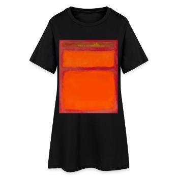 Style artistique Rothko en couleurs numériques - Robe T-shirt Femme - noir - Devant
